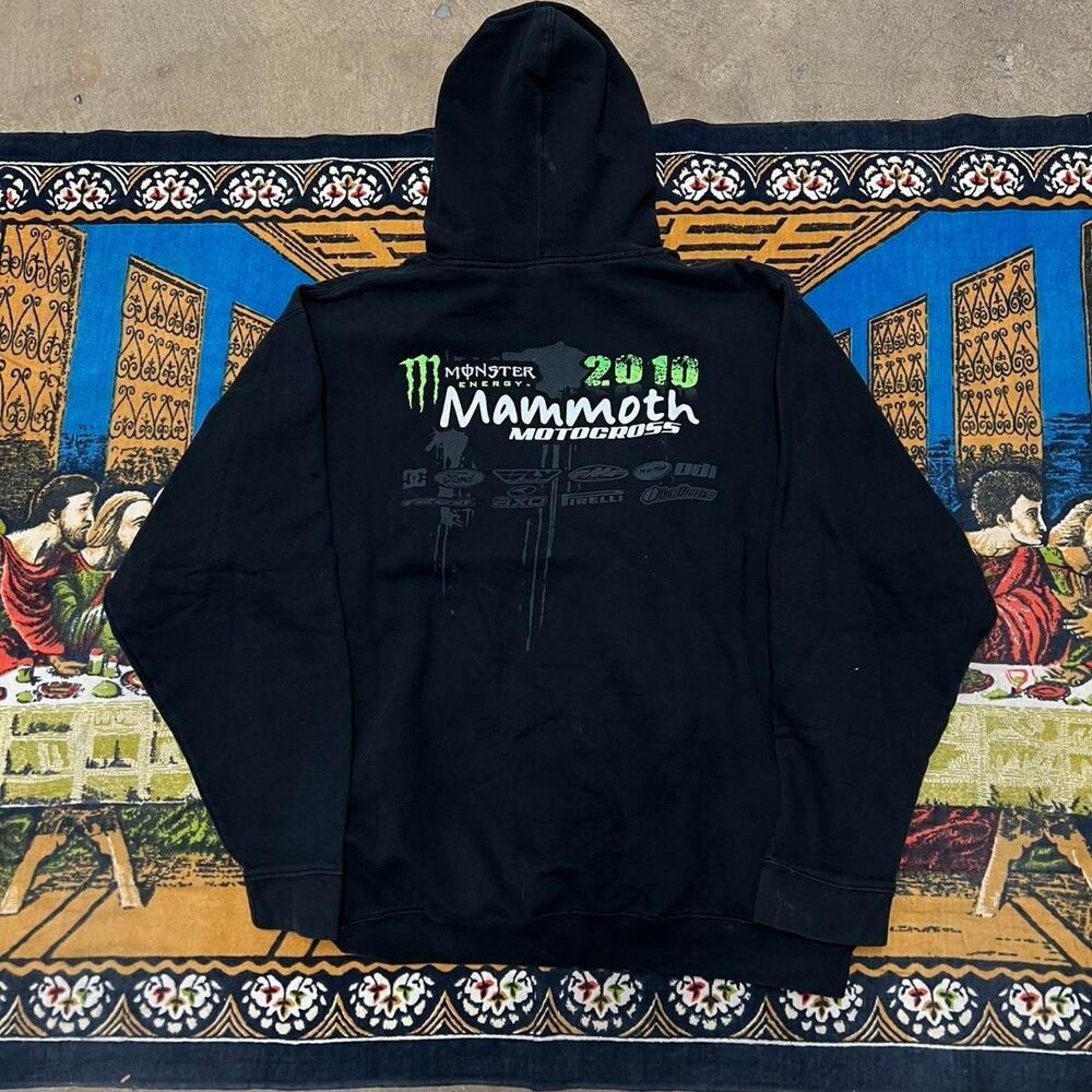 Monster Energy Mammoth Festival 2010 hoodie size xl y2k punk skater fox racing - Picture 3 of 7